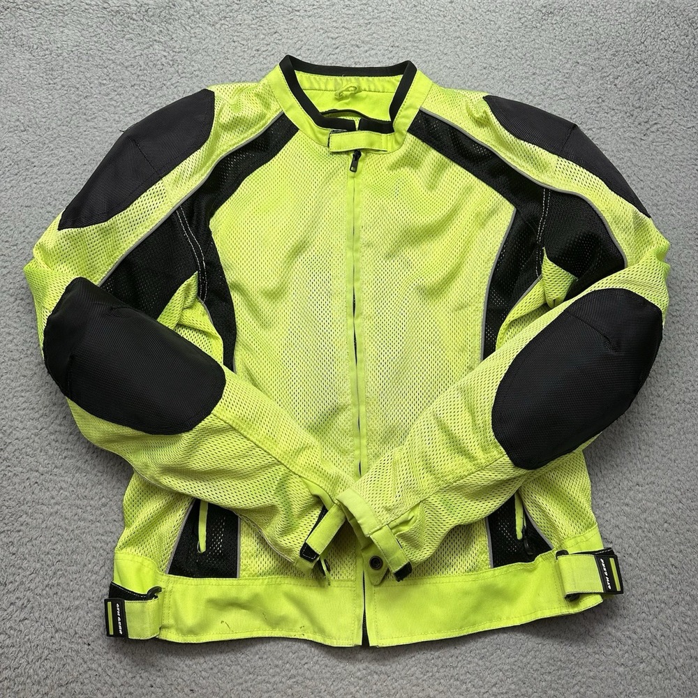 6th GEAR Motorcycle Equipment SPEEDTEC Large Size 46 Mesh Safety Jacket w/ Armor